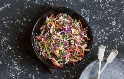 Asian Rainbow Chicken Salad
