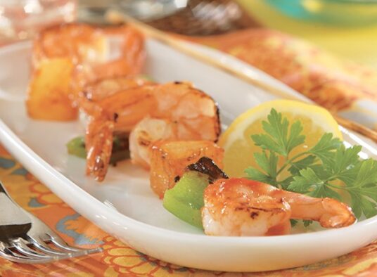 Shrimp and Pineapple Kabobs