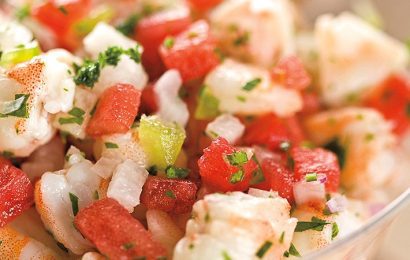 Shrimp and Watermelon Ceviche