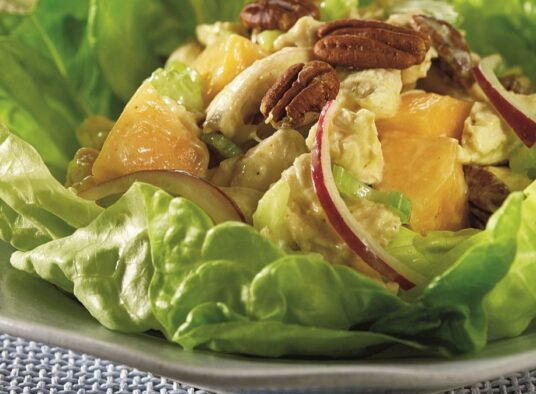 Chicken and Cantaloupe Salad With Toasted Pecans