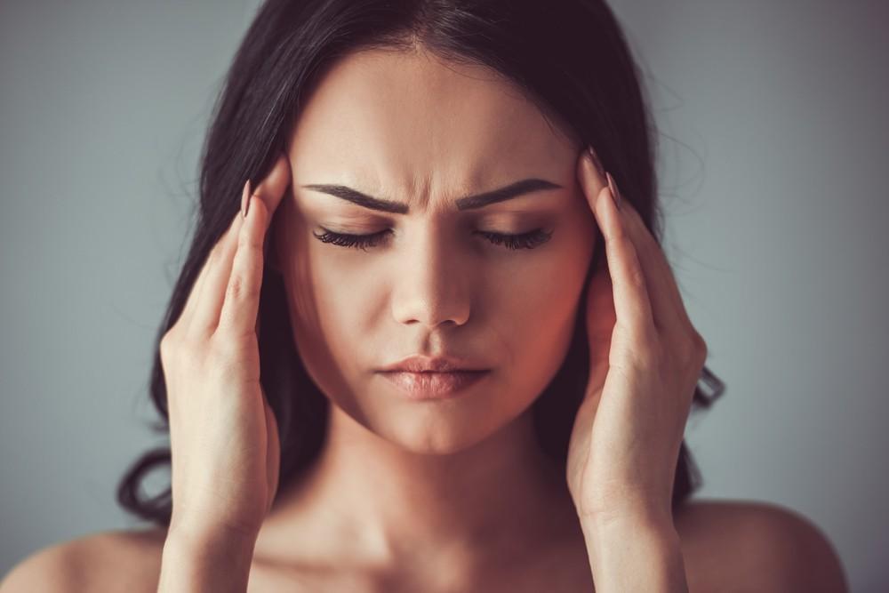 Woman With Diabetic Headache Pain
