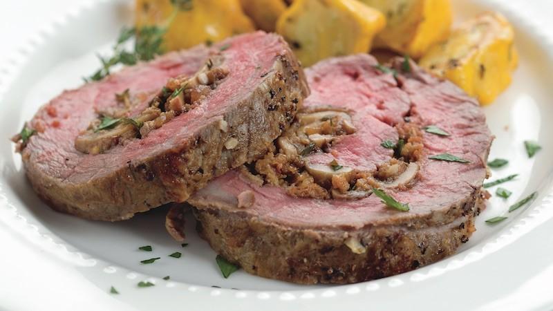 Holiday Stuffed Beef Tenderloin