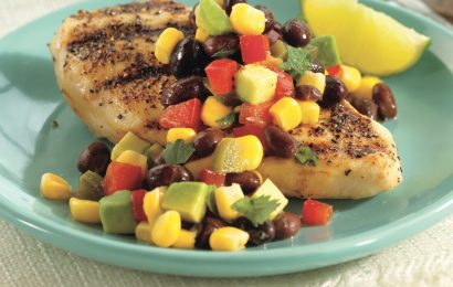 Grilled Chicken With Corn and Black Bean Salsa
