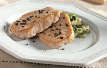 Pork With Cucumber Pico De Gallo