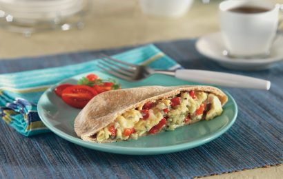 Scrambled Egg and Red Pepper Pockets