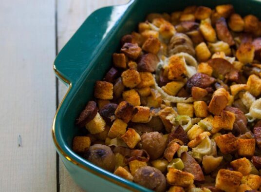 Sweet Home Sausage-Pear Dressing