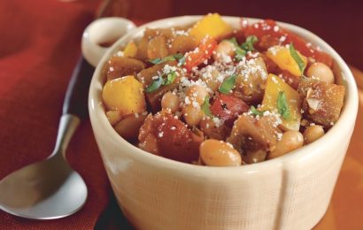 Mediterranean Eggplant and White Bean Stew
