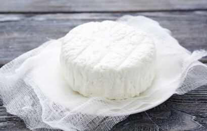 A block of homemade cottage cheese representing is cottage cheese good for diabetes